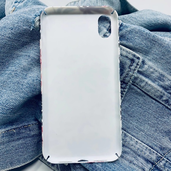 iPhone XS Max Case Blue Tropical Floral Print Cover NEW - Picture 7 of 7